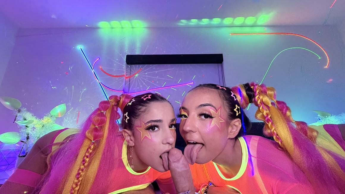 RaveBunnys-Double Bunny Surprice In The Laser Lit Fuckpad! - Photos-Brian Omally, Madison Steel, Sasha Tatcha